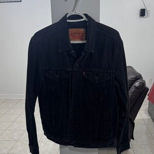 Levi's Black Denim Jacket MEDIUM MENS